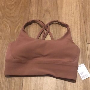 Lululemon energy long line ribbed spiced chai size 8